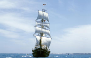 Корабль парусник в море корабли парусники, море, hd