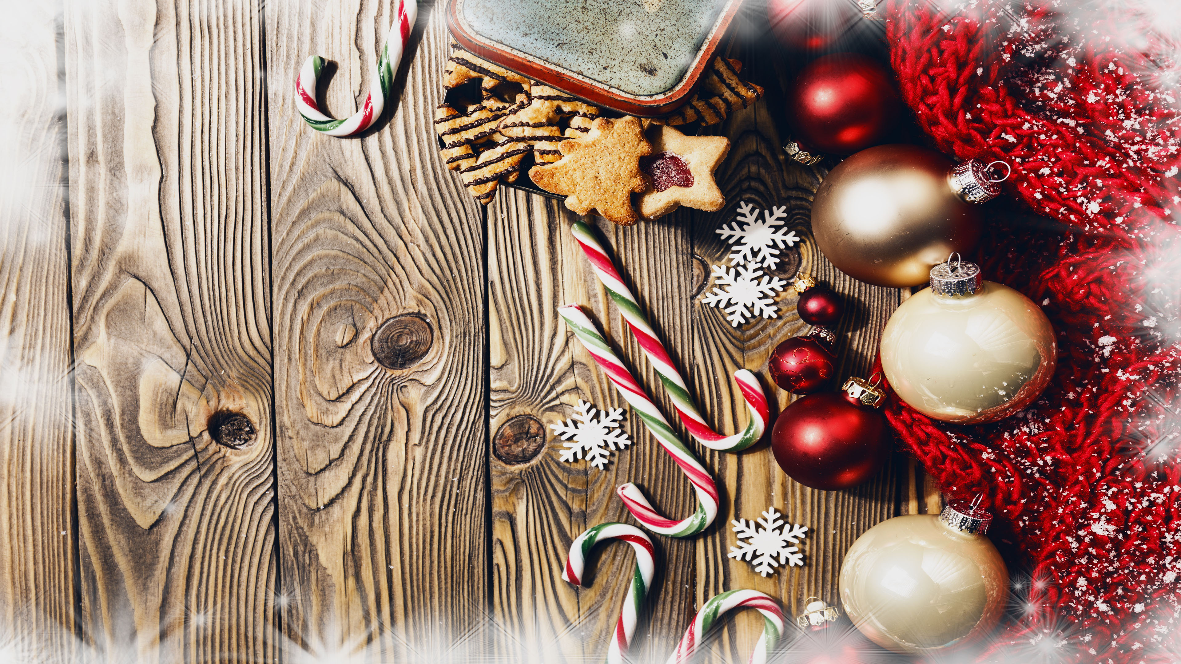 Новый Год, Рождество, украшения, шары, Christmas, new year, новогодние обои hd, 4k