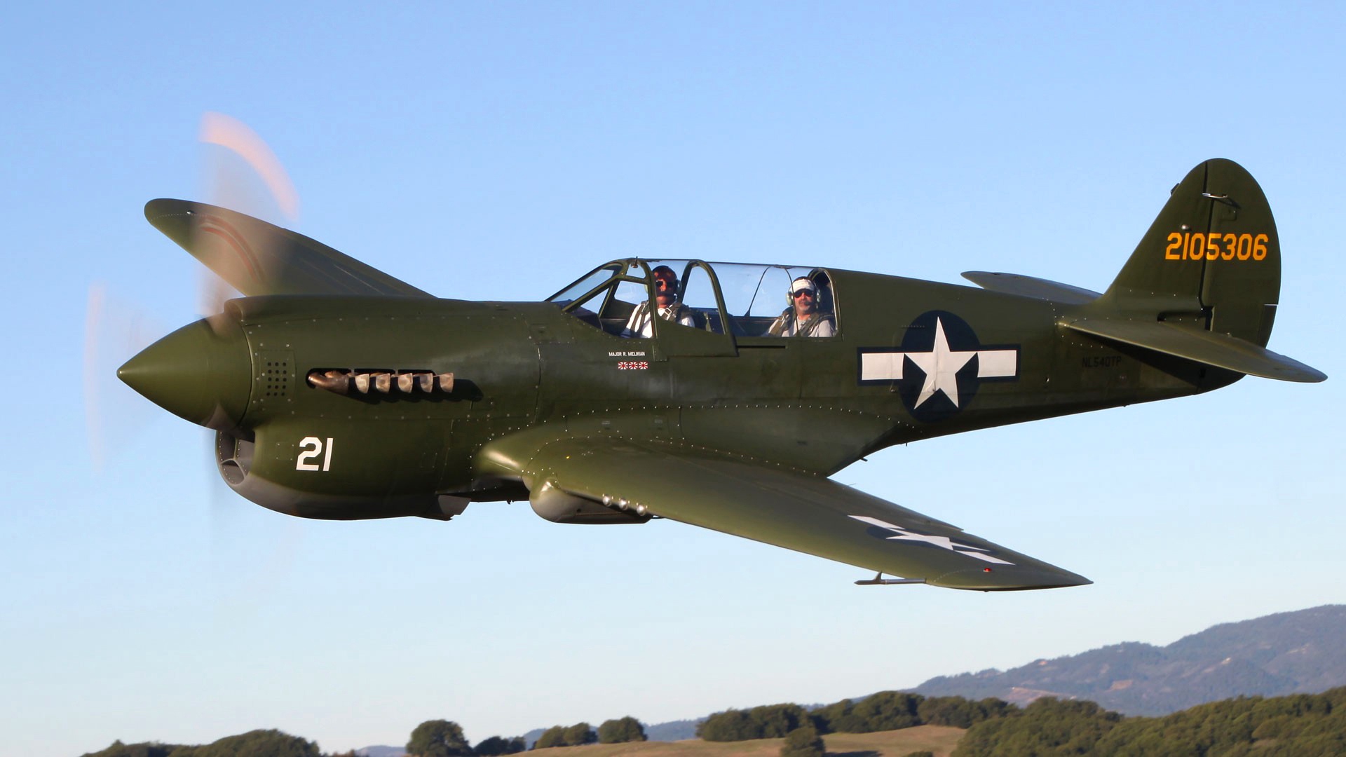 Curtiss P-40 warhawk, самолеты,