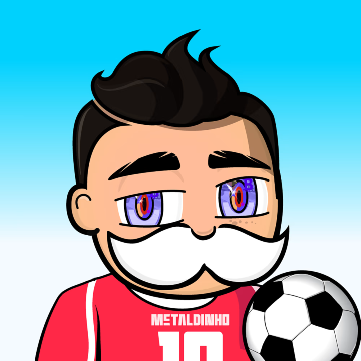 Football player avatar with mustache